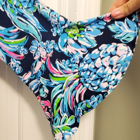 EC Lilly Pulitzer Calla Jumpsuit "Pineapple Paradise" Print Size Small, Colorful - Picture 7 of 10